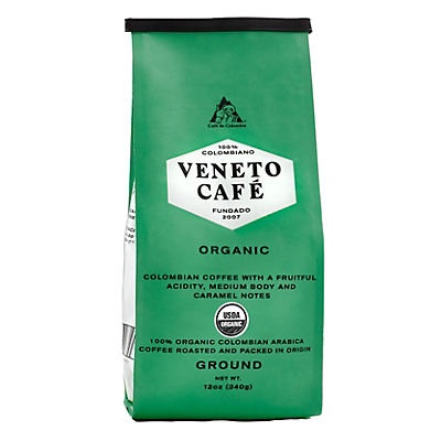 slide 1 of 1, Café Veneto Organic Colombian Medium Roast Ground Coffee, 12 oz