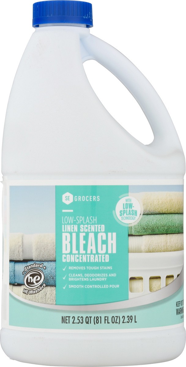 slide 2 of 9, SE Grocers Linen Bleach 81oz, 81 oz
