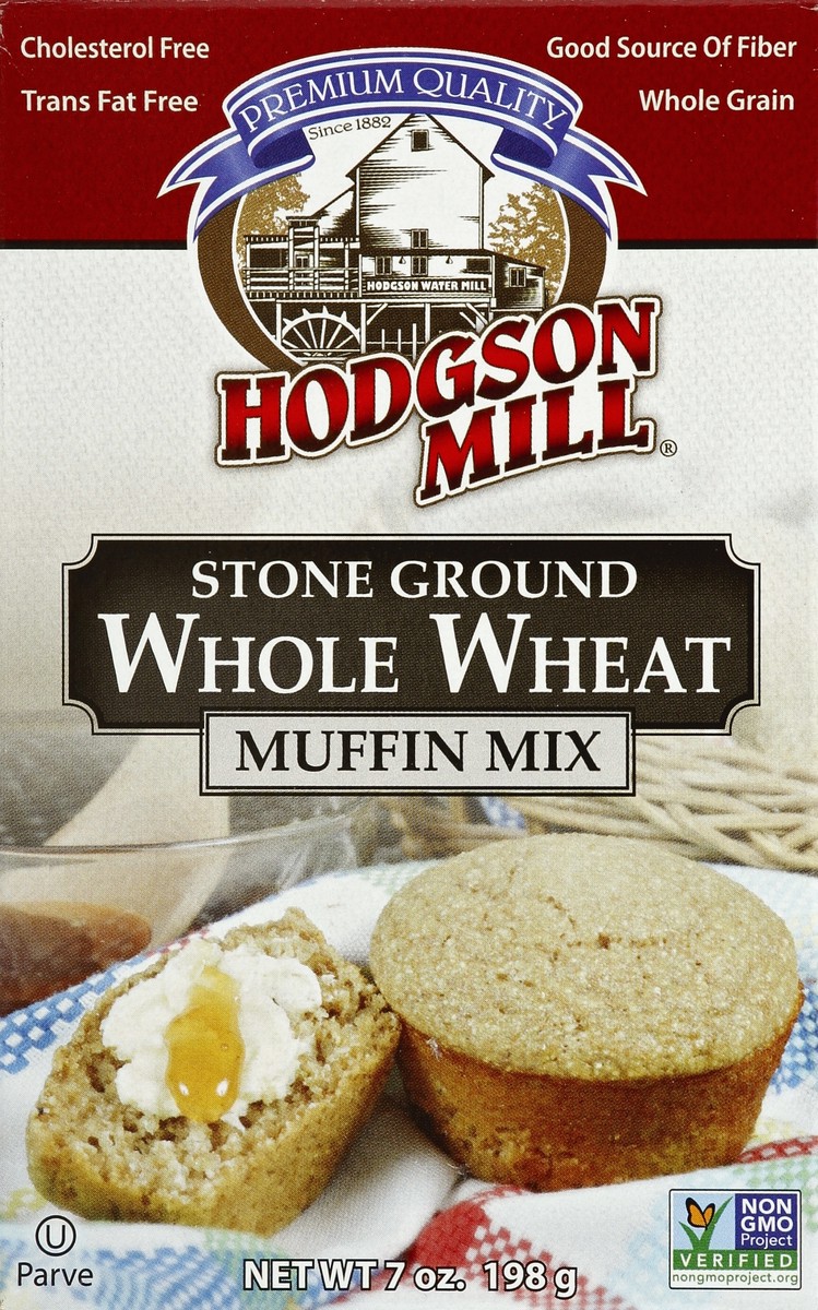 slide 4 of 4, Hodgson Mill Stone Ground Whole Wheat Muffin Mix, 7 oz