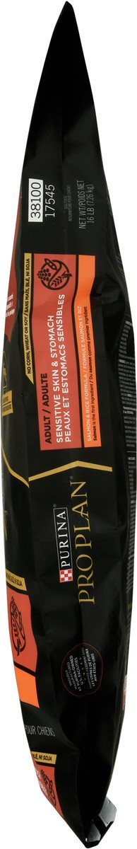 slide 9 of 9, Pro Plan Purina Pro Plan Sensitive Skin and Stomach Dog Food Dry, Adult Salmon & Rice Formula, Digestive Health, 16 lb