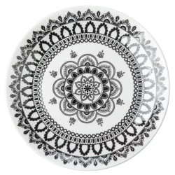 BIA Arabesque Black Salad Plates, 7.5in