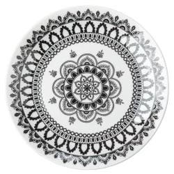 BIA Arabesque Black Salad Plates, 7.5in