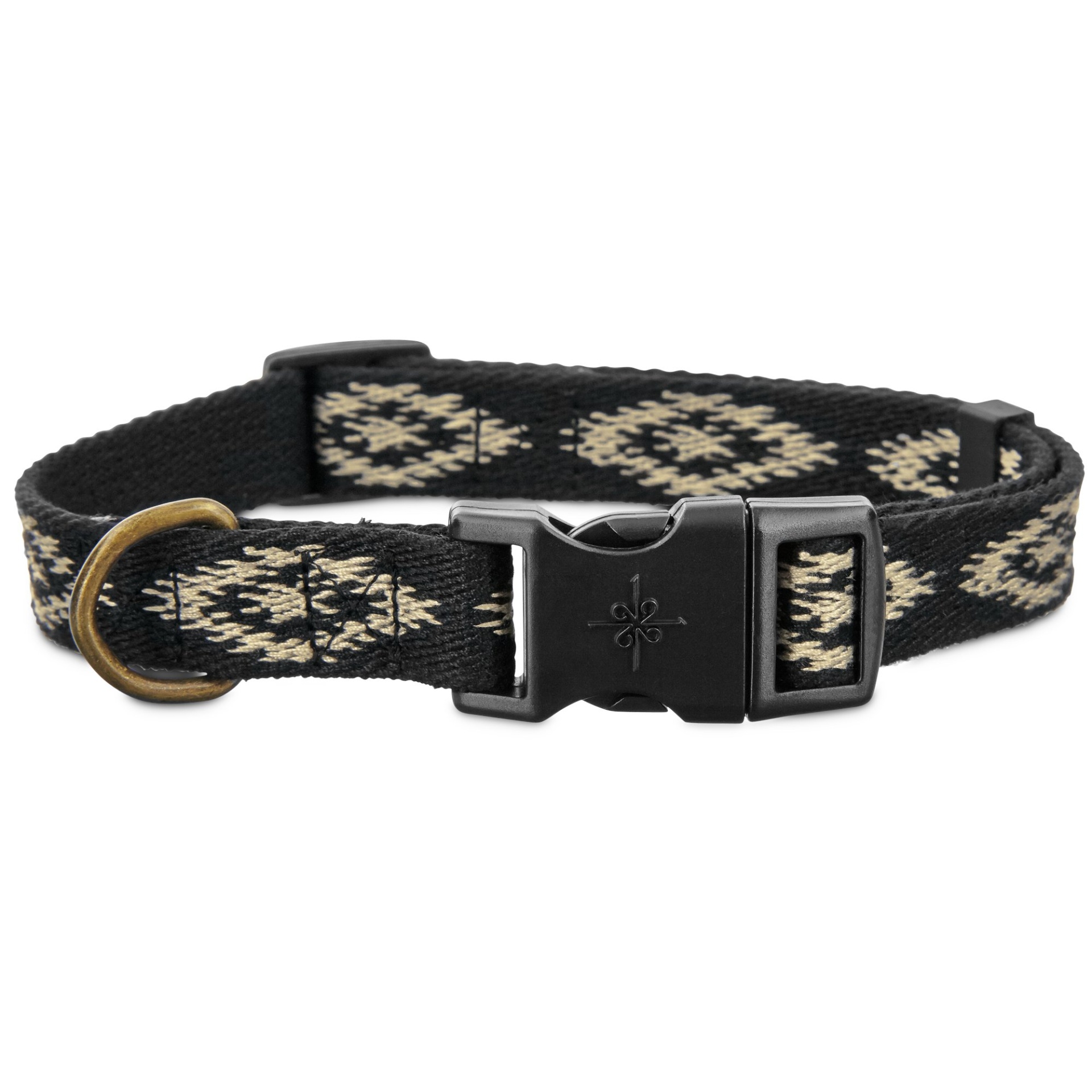 slide 1 of 1, Good2Go Black Aztec Dog Collar, MED