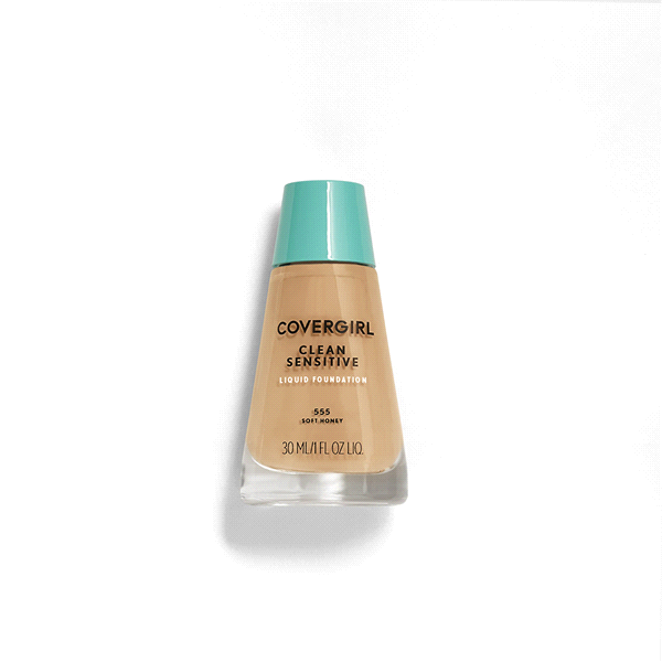 slide 1 of 1, Covergirl Clean Sensitive Skin Foundation Soft Honey 555, 1 fl oz