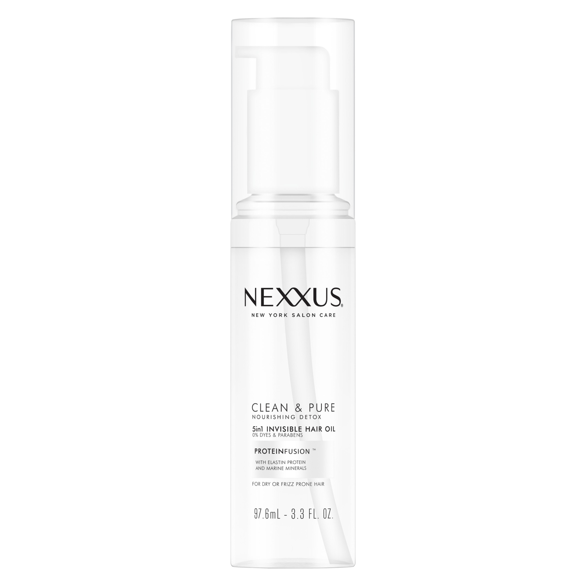 slide 1 of 1, Nexxus Clean and Pure 5in1 Invisible Hair Oil 5-in-1, 3.3 oz, 3.3 oz