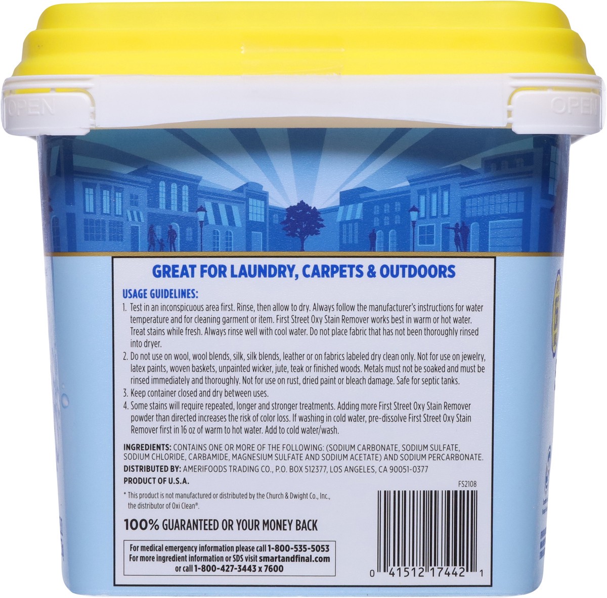 slide 9 of 12, First Street Fs Oxy Laundry Detergen, 7.2 lb