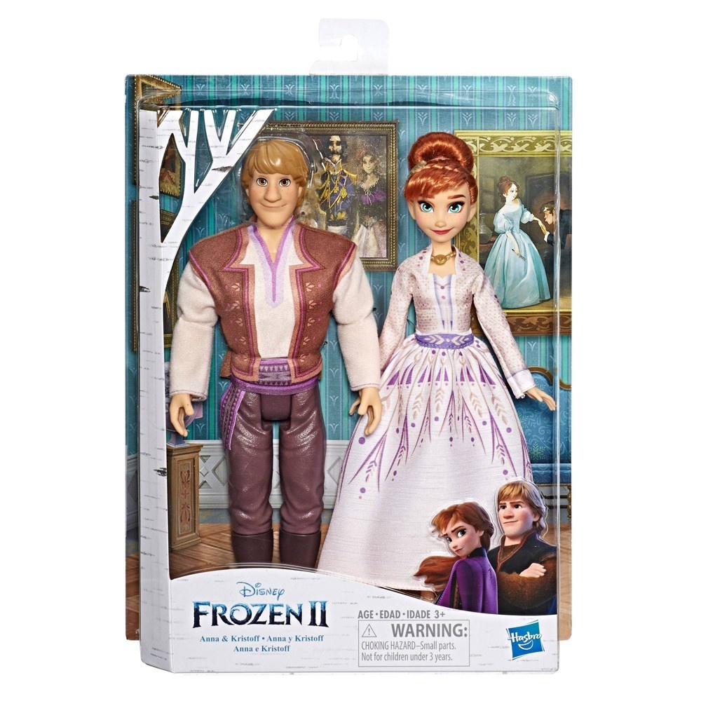 slide 2 of 2, Hasbro Disney Frozen Ii Anna And Kristoff Fashion Dolls, 2 ct