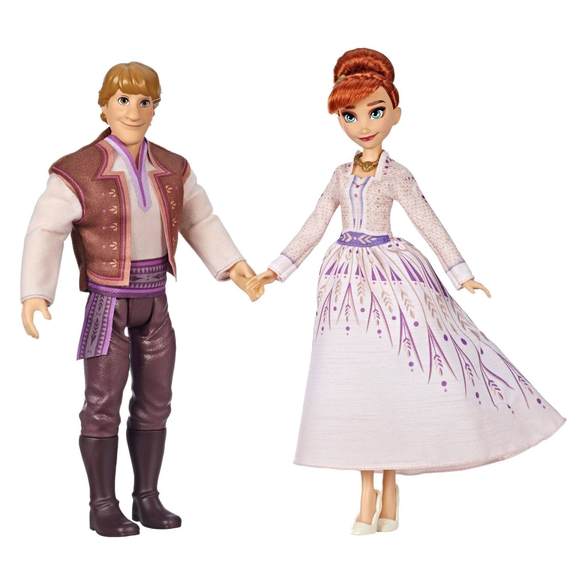 slide 1 of 2, Hasbro Disney Frozen Ii Anna And Kristoff Fashion Dolls, 2 ct