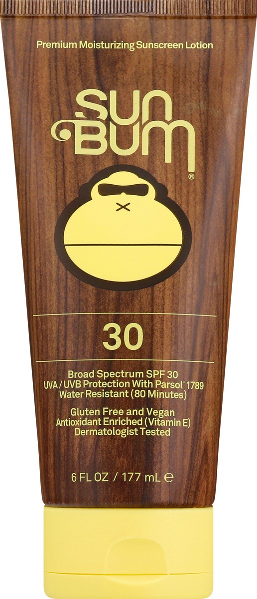 slide 9 of 9, Sun Bum Broad Spectrum SPF 30 Premium Moisturizing Sunscreen Lotion 6 oz, 6 oz