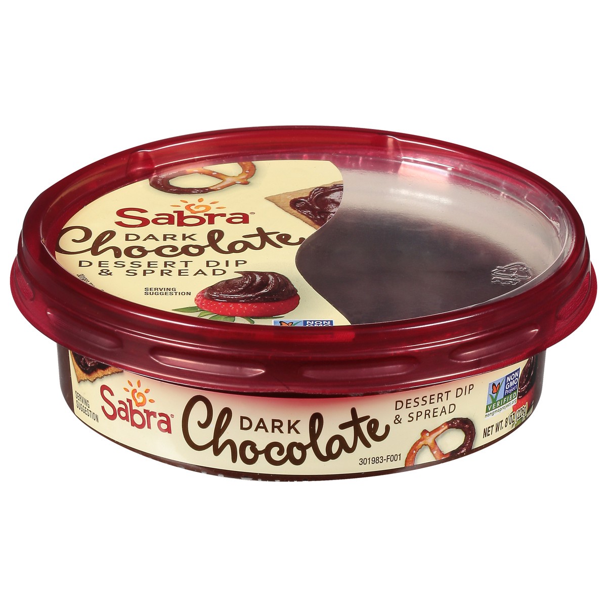 slide 1 of 9, Sabra Dark Chocolate Dessert Dip & Spread 8 oz, 8 oz