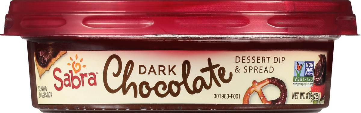 slide 1 of 9, Sabra Dark Chocolate Dessert Dip & Spread 8 oz, 8 oz