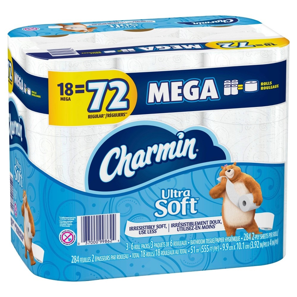 slide 4 of 5, Charmin Ultra Soft Toilet Paper, 18 ct