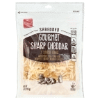 slide 1 of 3, Harris Teeter Shredded Gourmet Sharp Cheddar Cheese, 8 oz