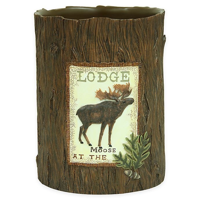 slide 1 of 2, Bacova Lodge Memories Wastebasket, 1 ct