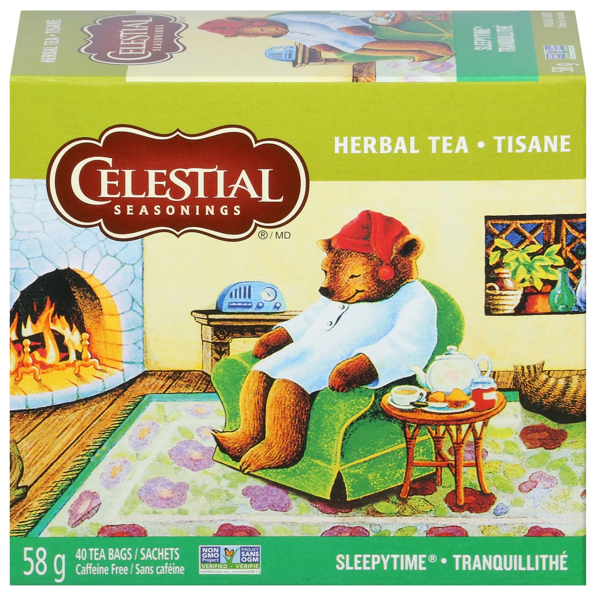 slide 1 of 7, Celestial Seasonings Sleepytime Caffeine Free Herbal Tea 40 Tea Bags, 40 ct