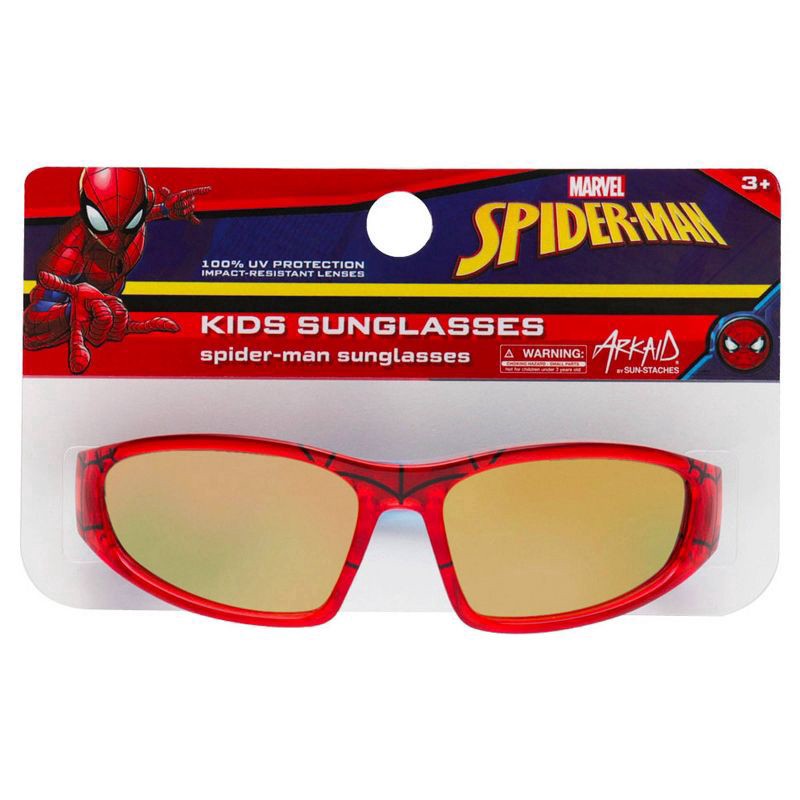 slide 5 of 5, Spider-Man Toddler Boys' Spider-Man Sunglasses - Yellow, 1 ct