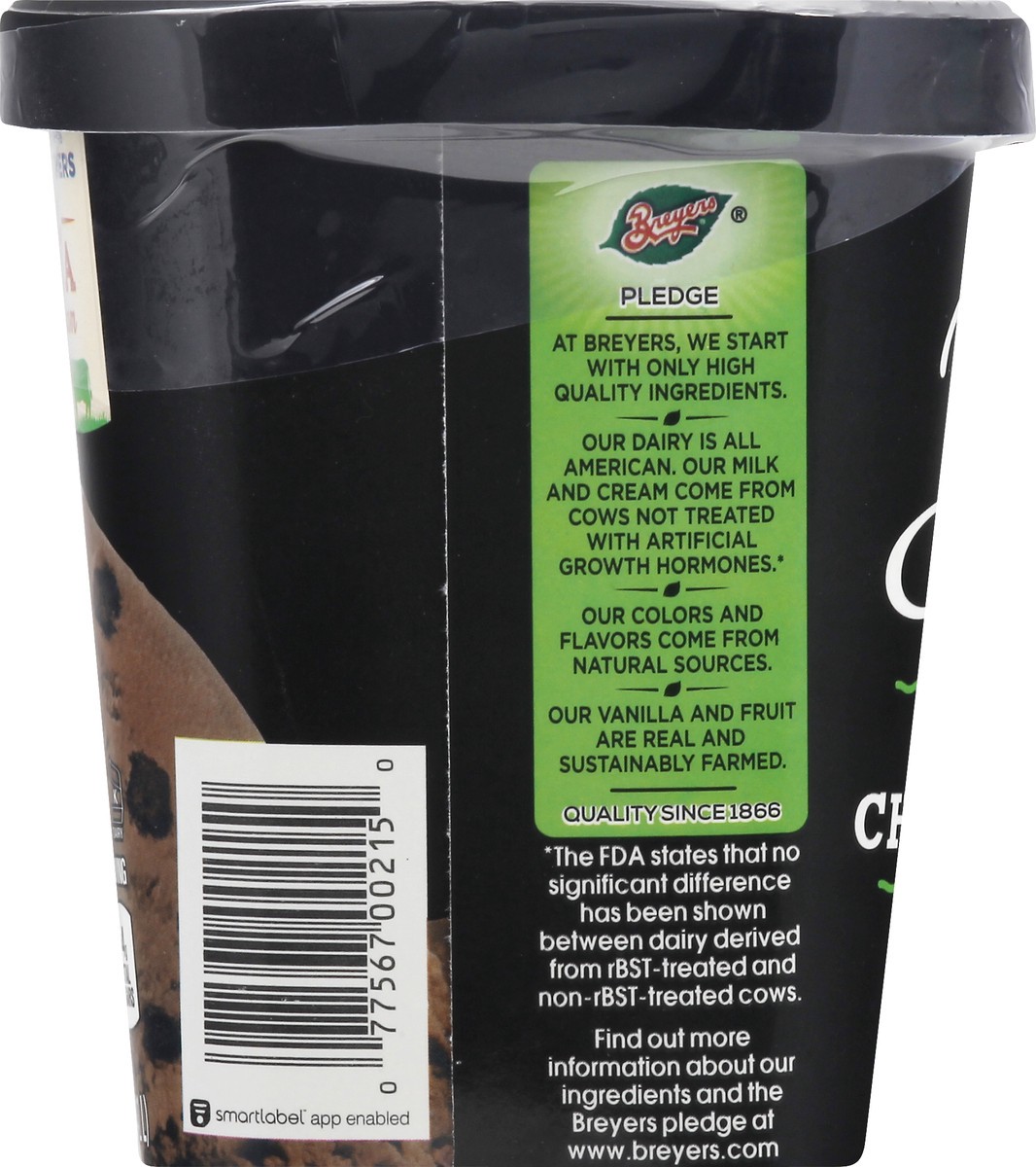 slide 7 of 9, Breyers Layered Dessert Frozen Dairy Dessert Brownie Cheesecake, 48 oz, 48 oz