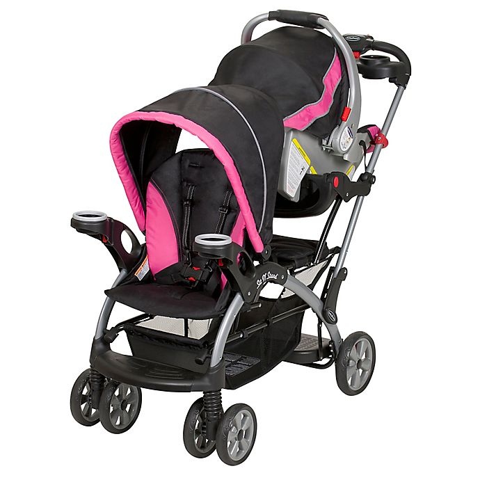 slide 3 of 5, Baby Trend Sit N' Stand Ultra Stroller - Bubble Gum Pink, 1 ct