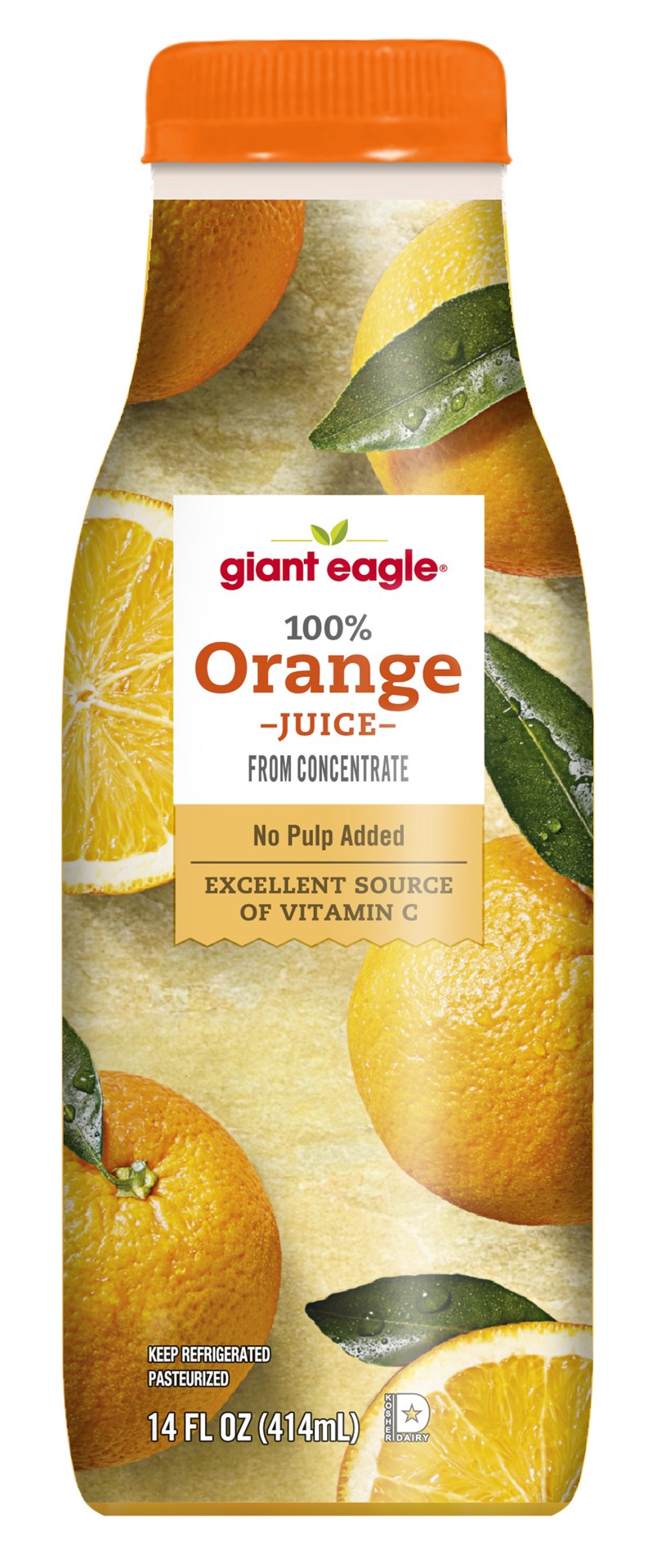 slide 1 of 1, Ge Orange Juice - 14 oz, 14 oz