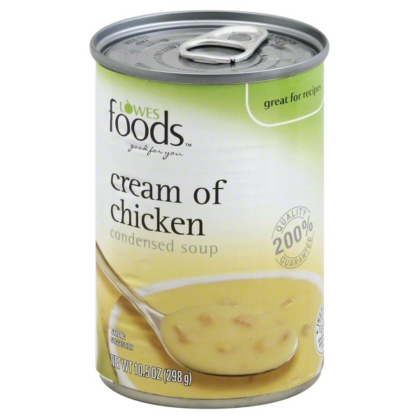 slide 1 of 1, Lowes Foods Condensed Soup Cream Of Chicken, 10.5 oz