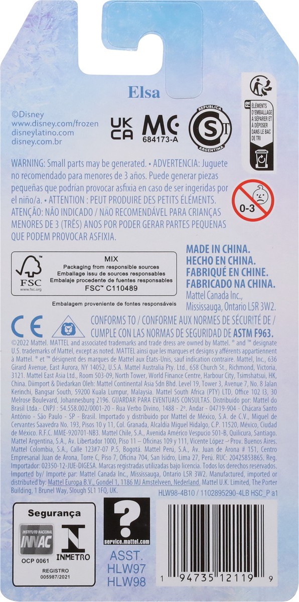 slide 6 of 9, Mattel Disney Princess Elsa Doll, 1 ct