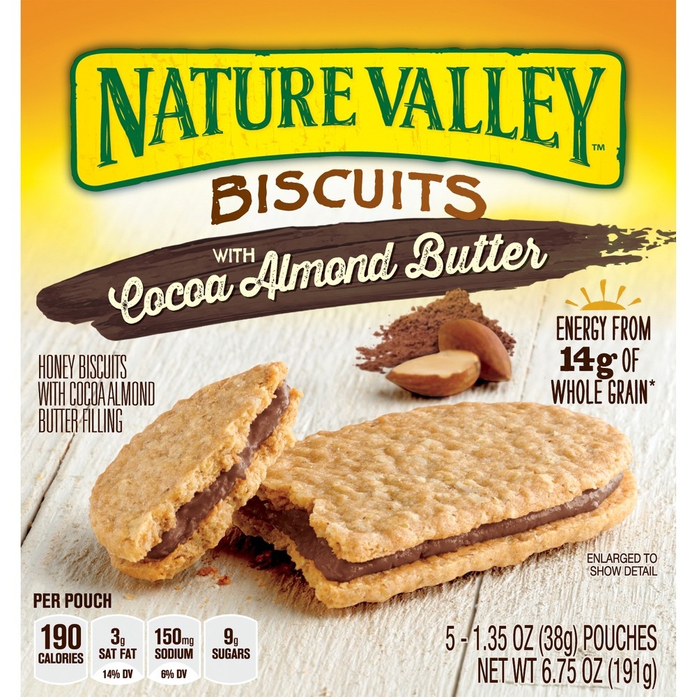 Nature Valley Biscuits with Cocoa Almond Butter 5 ct; 1.35 oz Shipt