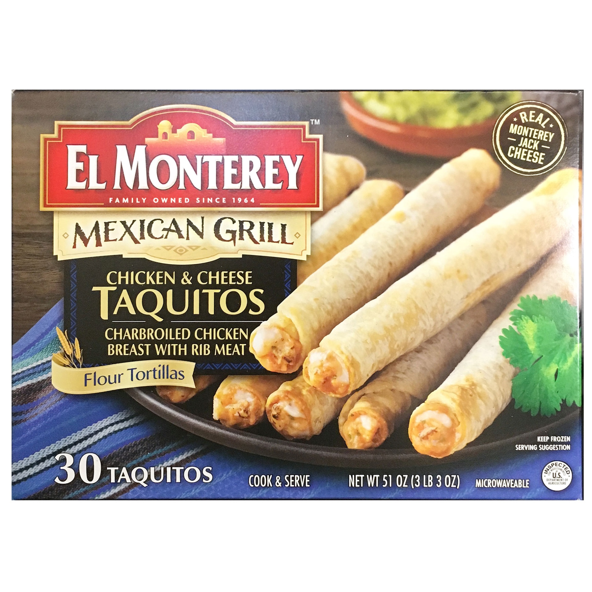 El Monterey Chicken & Cheese Taquitos 30 Ct | Shipt