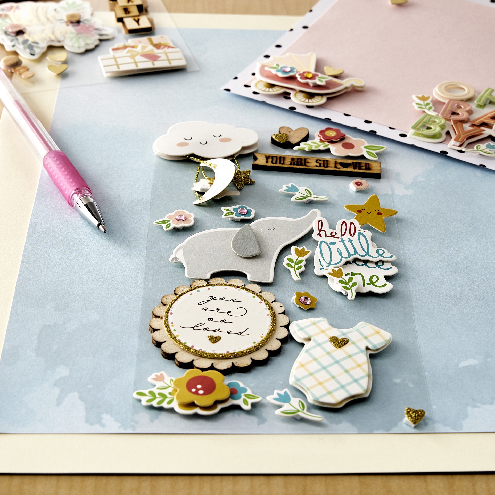 slide 2 of 4, Little One Stickers By Recollections, 3.85 in x 7 in