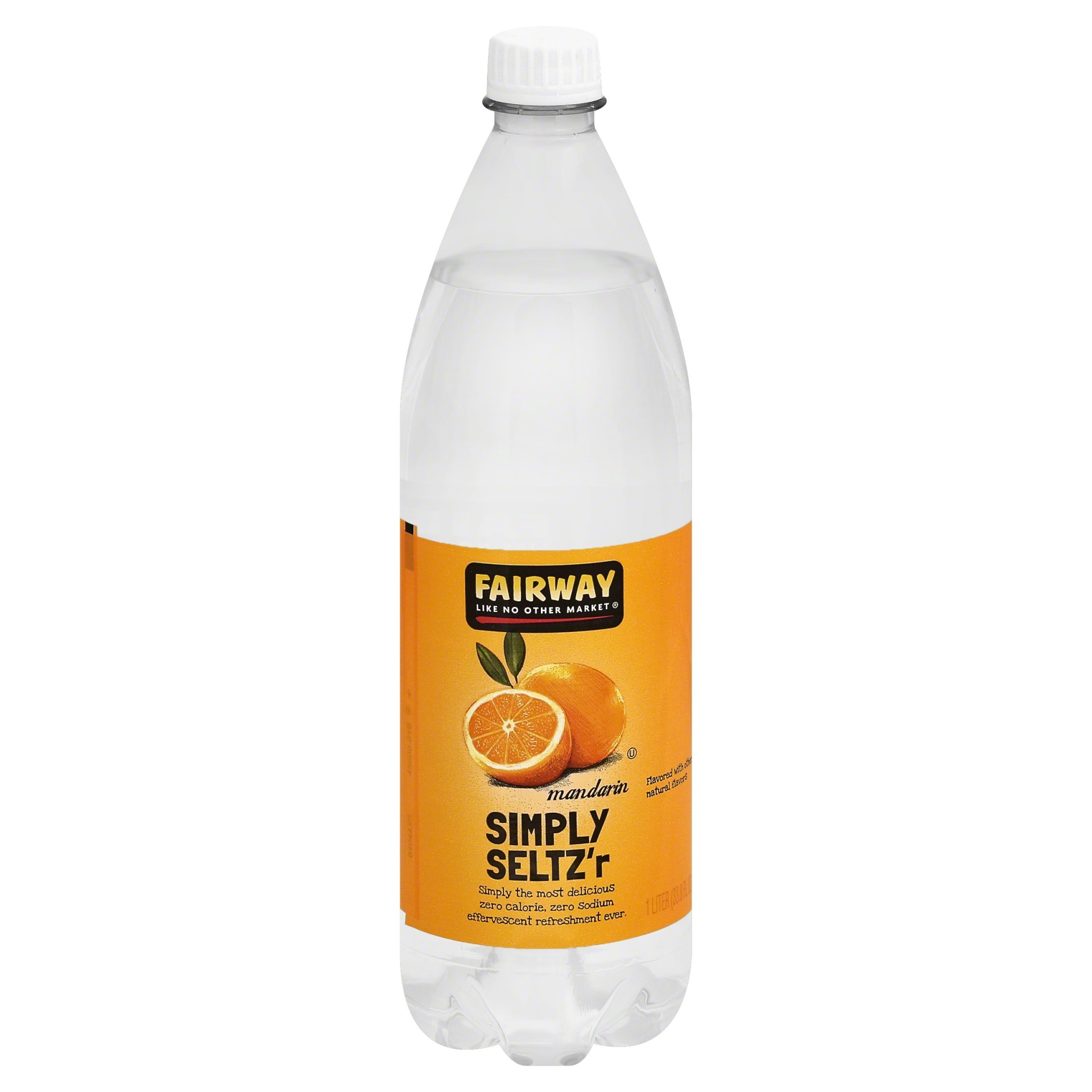 slide 1 of 1, Fairway Simply Seltz'r - Mandarin Orange, 1 liter