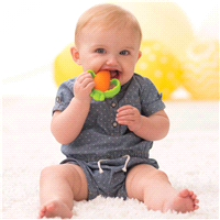 slide 2 of 5, Infantino Good Bites Textured Carrot Teether, 1 ct