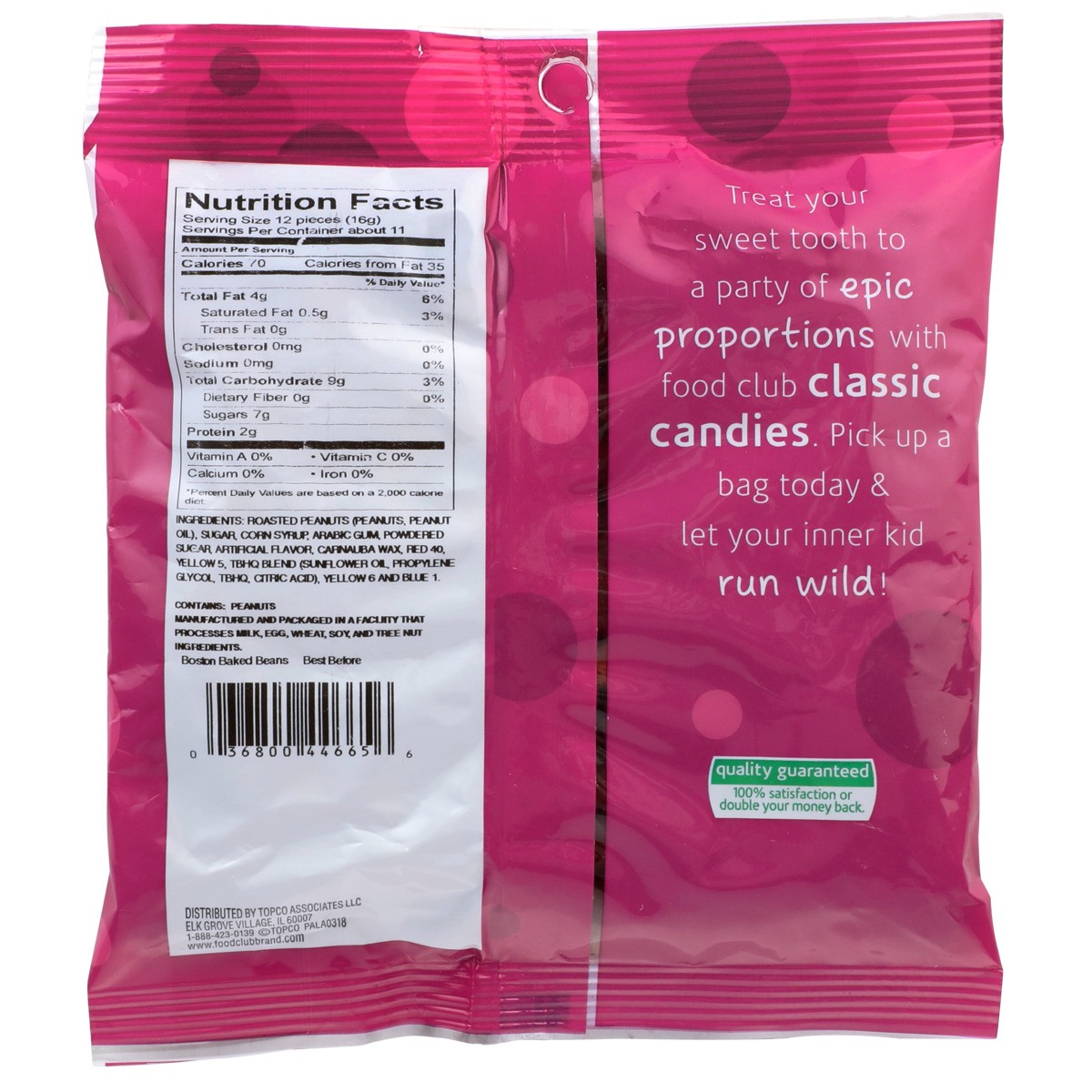 slide 9 of 9, Food Club Boston Baked Beans Classic Candies, 6.5 oz