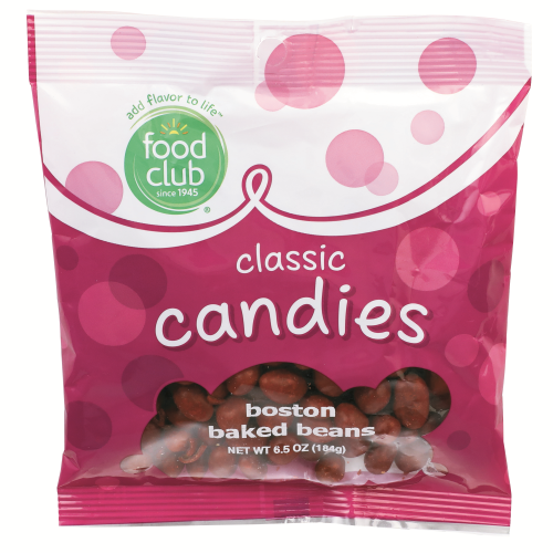 slide 1 of 1, Food Club Boston Baked Beans Classic Candies, 6.5 oz