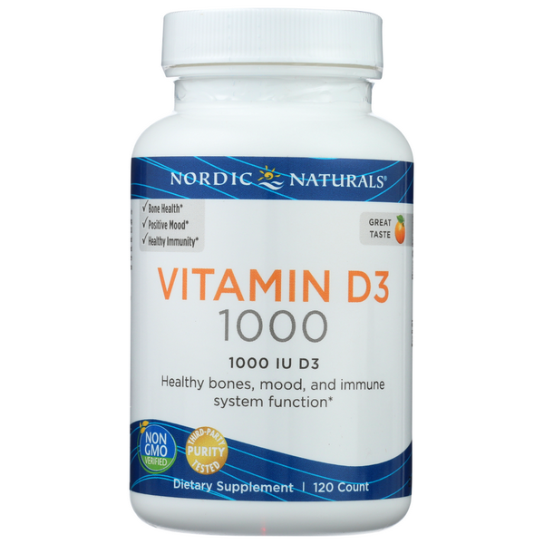 slide 1 of 1, Nordic Naturals Vitamin D3 Orange Taste Liquid, 120 ct