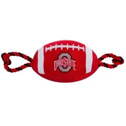 NCAA Ohio State Buckeyes Nylon Football Dog Toy