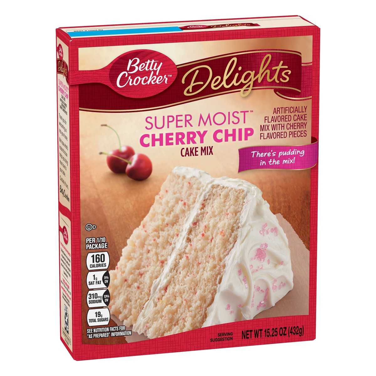 slide 9 of 10, Betty Crocker Delights Cake Mix Super Moist Cherry Chip - 15.25 Oz, 15.25 oz