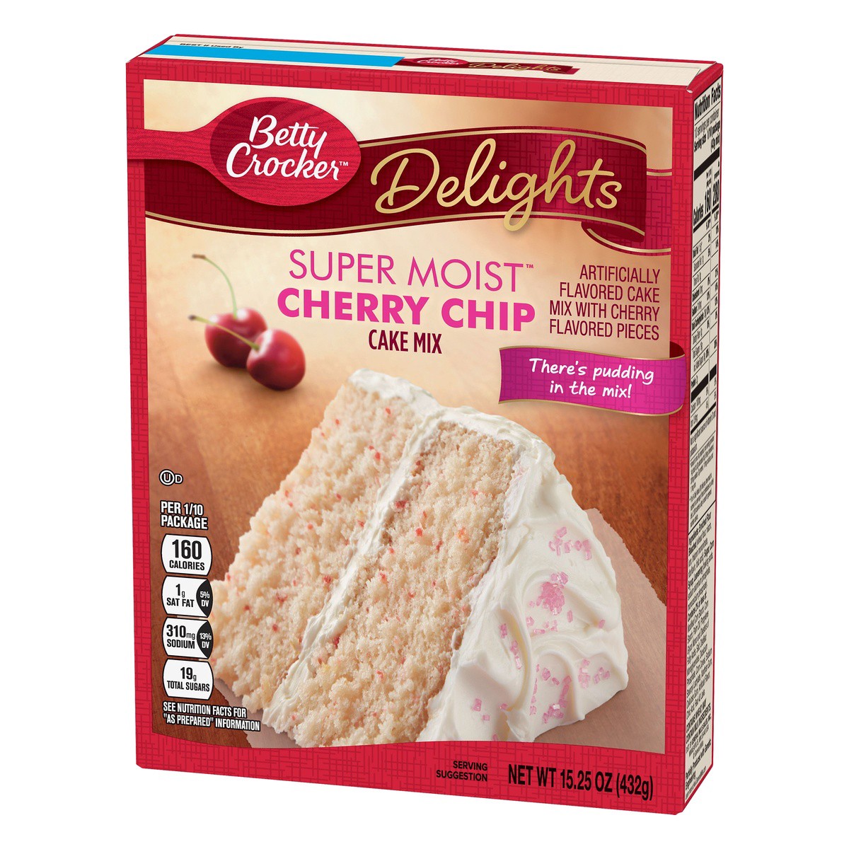 slide 4 of 10, Betty Crocker Delights Cake Mix Super Moist Cherry Chip - 15.25 Oz, 15.25 oz