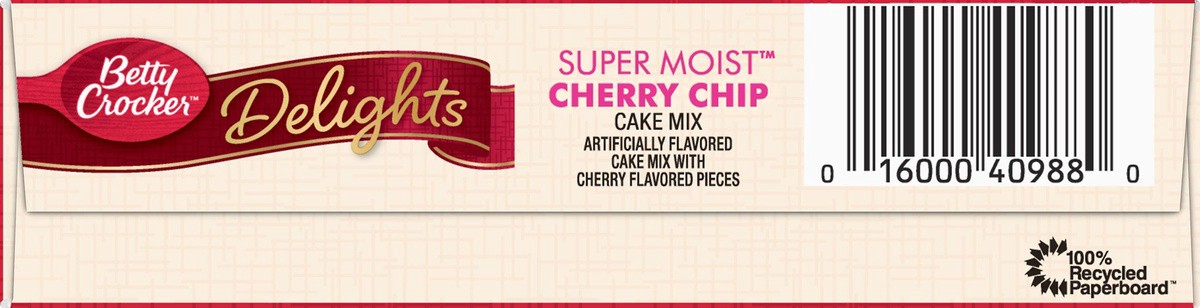slide 6 of 10, Betty Crocker Delights Cake Mix Super Moist Cherry Chip - 15.25 Oz, 15.25 oz