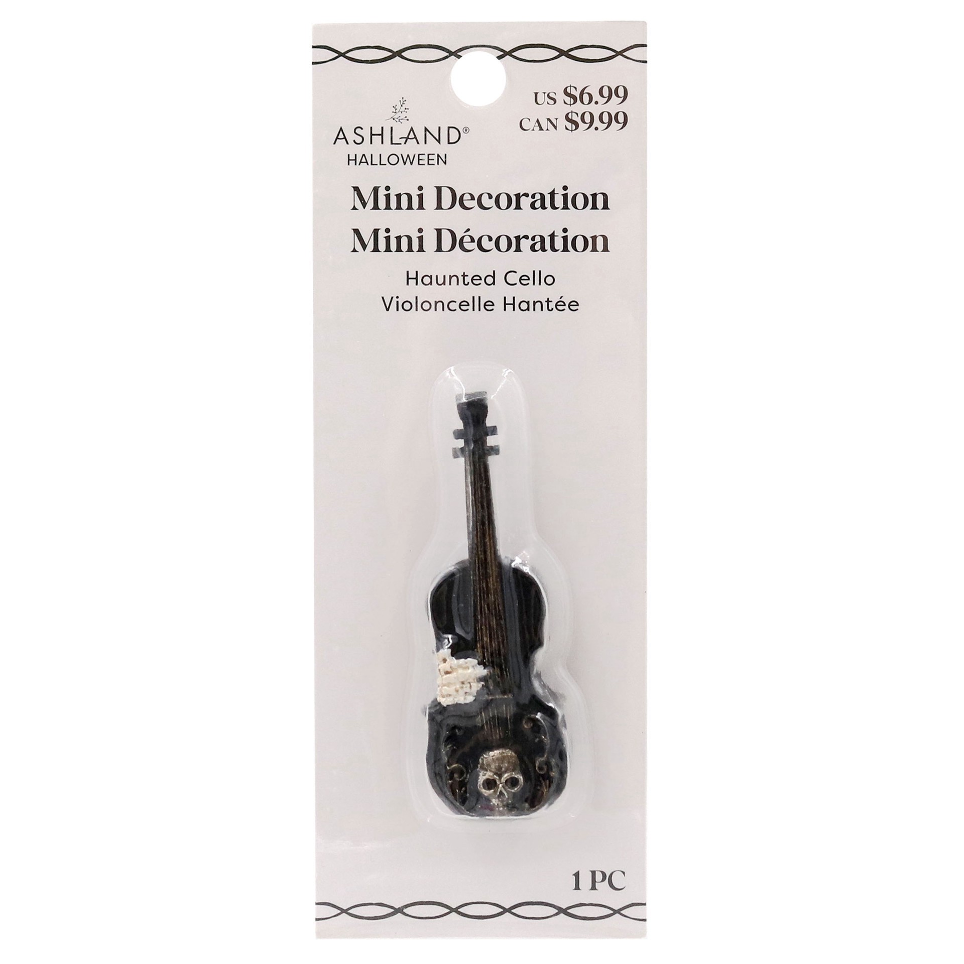 slide 3 of 4, Mini Haunted Cello Decoration By Ashland, 1 ct