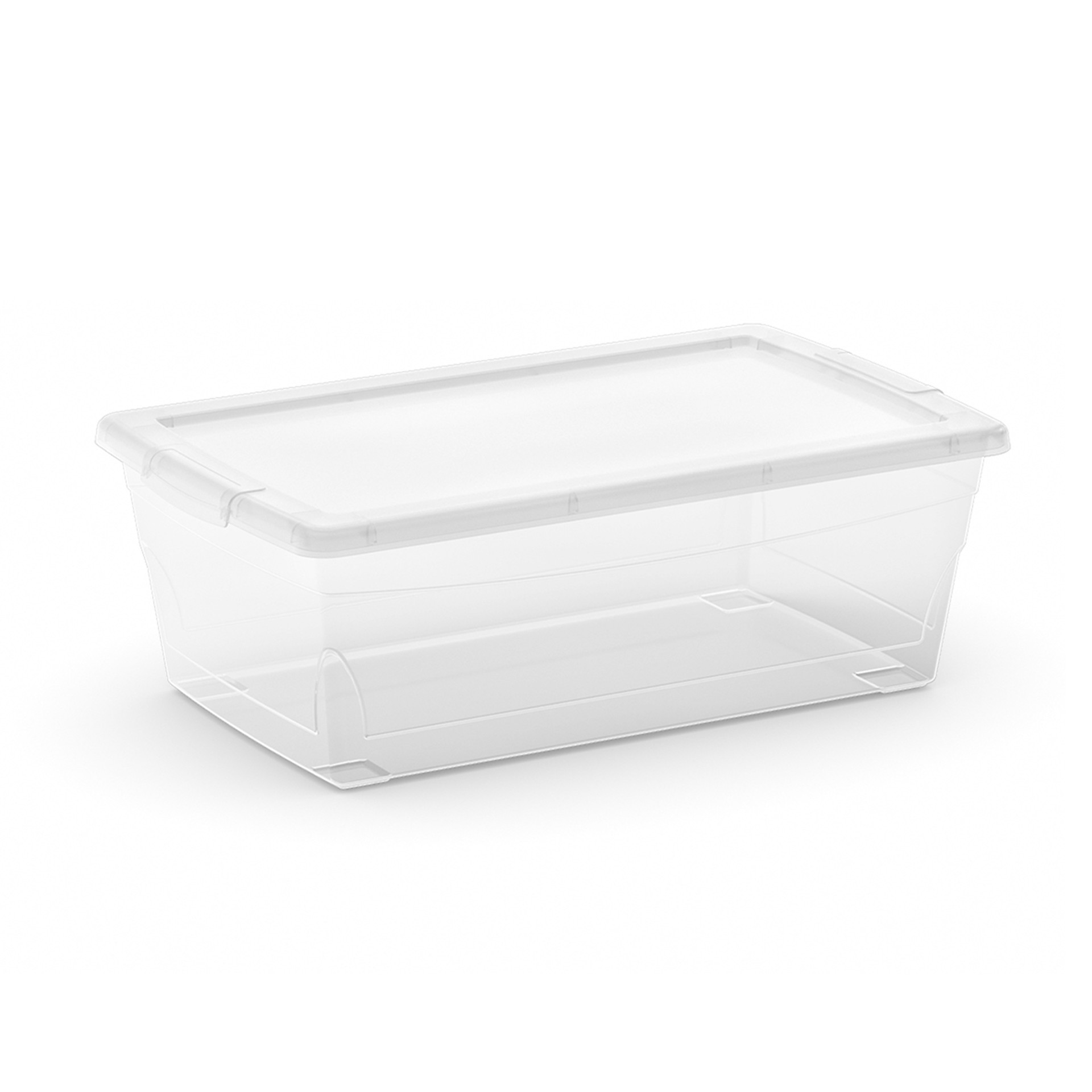 slide 4 of 5, 6.1qt. Clear Storage Cases With Snap-On Lids, 5ct. By Simply Tidy, 5 ct