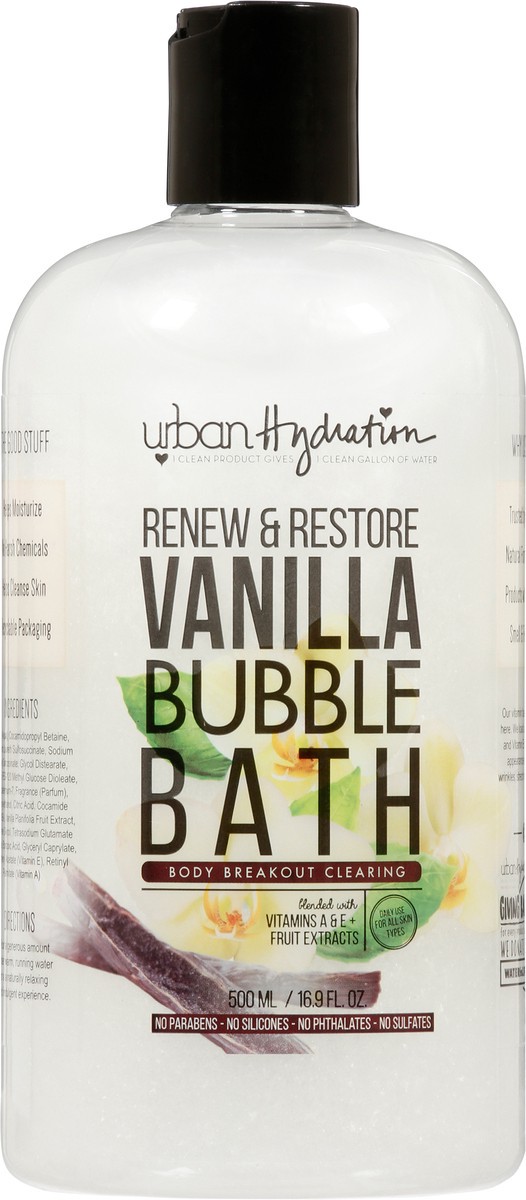 slide 6 of 9, Urban Hydration Renew & Restore Vanilla Bubble Bath 16.9 fl oz, 16.9 fl oz