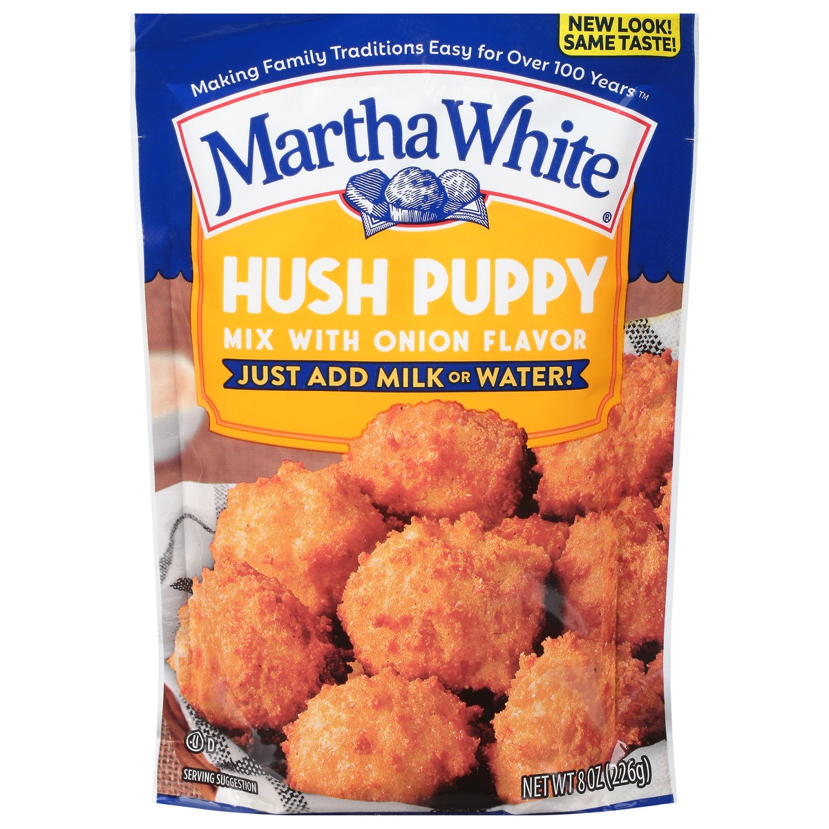 slide 1 of 11, Martha White Hush Puppy Mix with Onion Flavor 8 oz, 8 oz