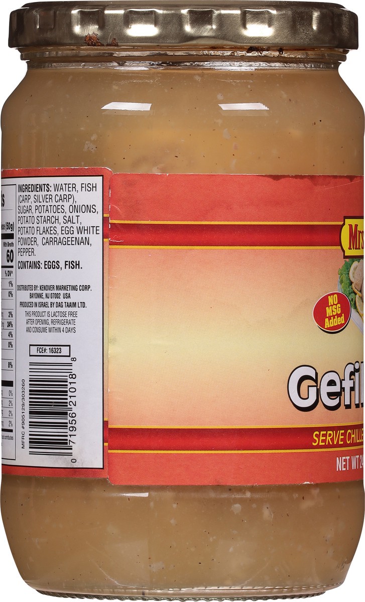 slide 8 of 9, Mrs. Adler's Adlers Regular Gefilte Fish, 24 oz