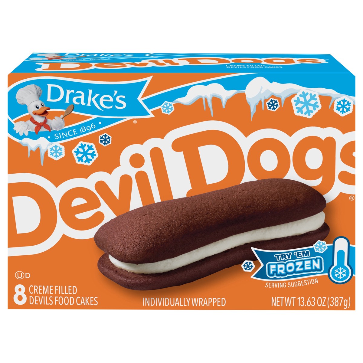slide 1 of 30, Drake's Cakes, Drake's Family Pack DEVIL DOGS , 8 ct