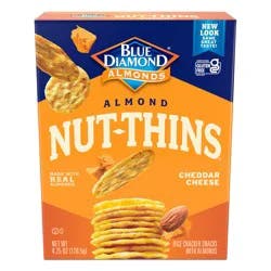 Blue Diamond Nut Thins Crackers, Cheddar Cheese, 4.25oz Box