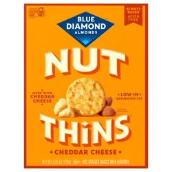 Blue Diamond Nut Thins Crackers, Cheddar Cheese, 4.25oz Box