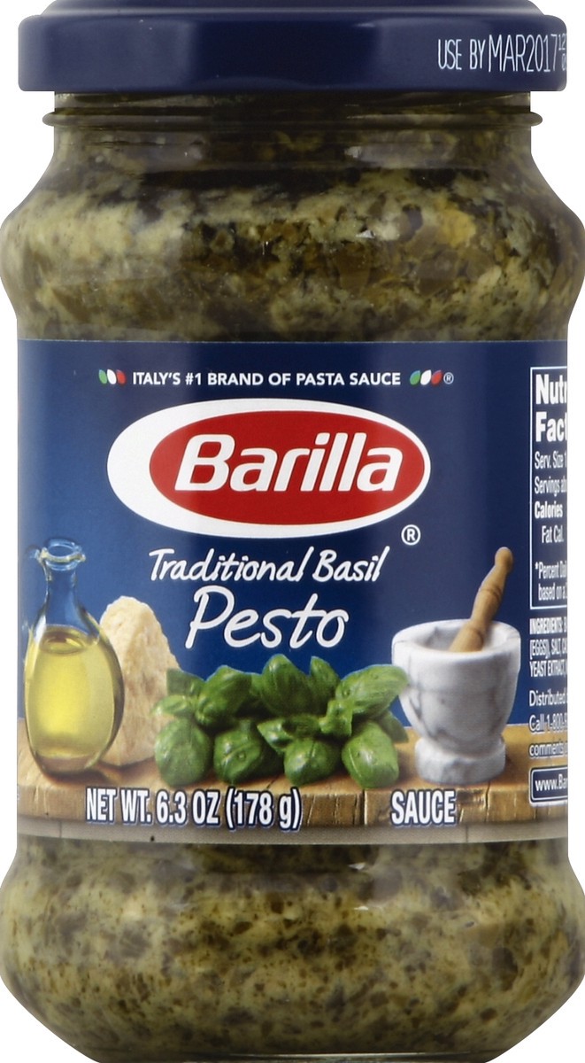 slide 2 of 2, Barilla Traditional Basil Pesto, 6.3 oz