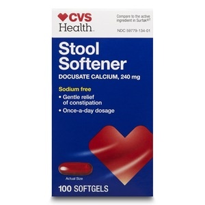 slide 1 of 1, CVS Health Stool Softener Softgels, 100 ct