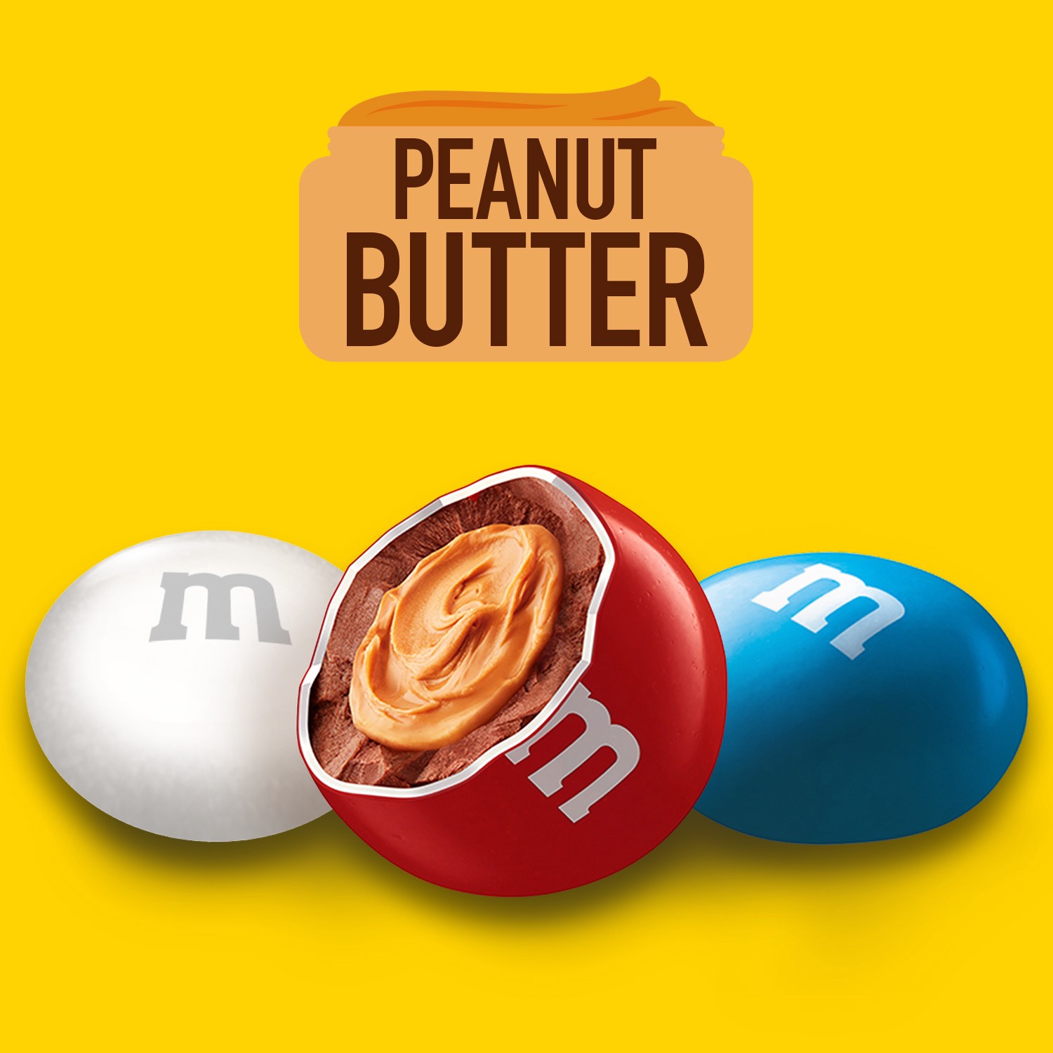 slide 3 of 8, M&M's Peanut Butter Milk Chocolate Red, White & Blue Patriotic Summer Candy, Sharing Size, 9 oz Bag, 9 oz