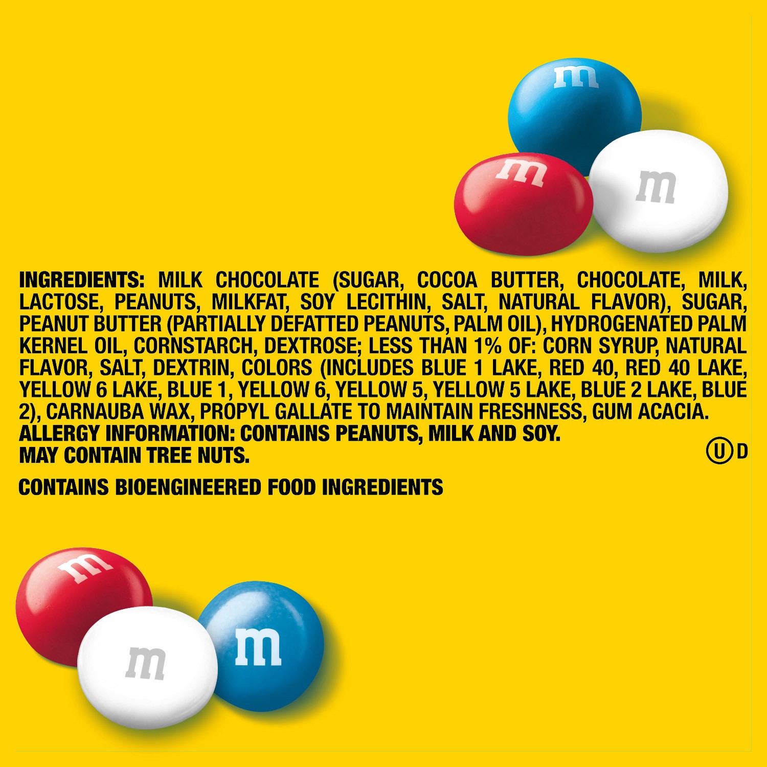 slide 5 of 8, M&M's Peanut Butter Milk Chocolate Red, White & Blue Patriotic Summer Candy, Sharing Size, 9 oz Bag, 9 oz