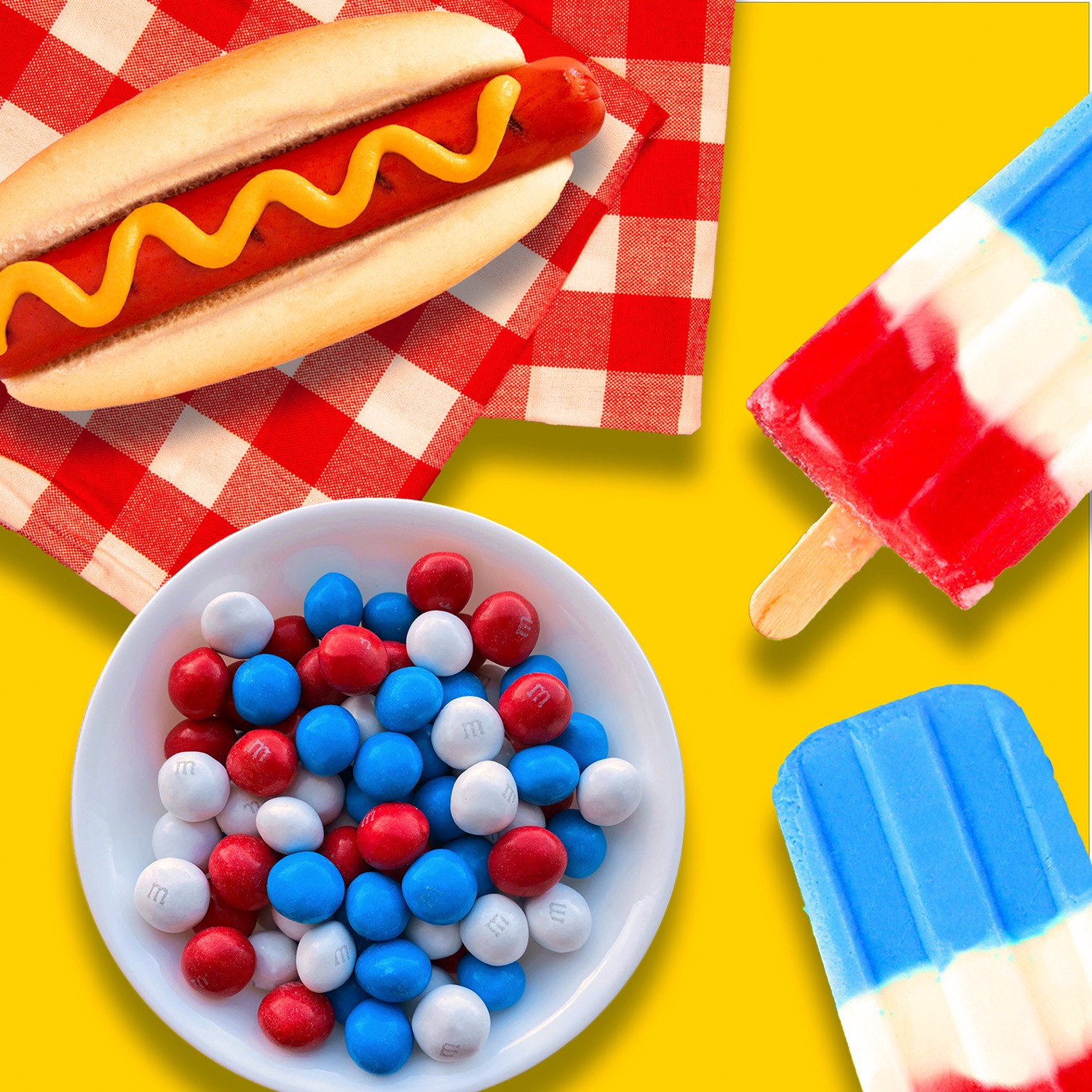 slide 6 of 8, M&M's Peanut Butter Milk Chocolate Red, White & Blue Patriotic Summer Candy, Sharing Size, 9 oz Bag, 9 oz